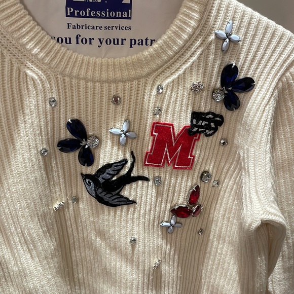 Maje embroidery sweater - Picture 2 of 4